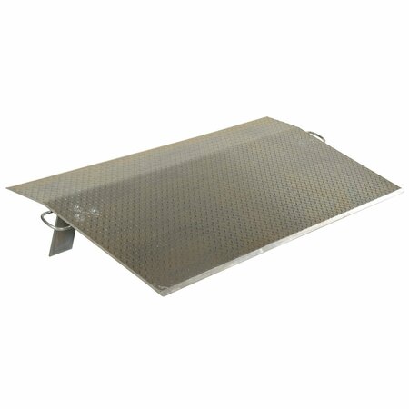 VESTIL 72" x 36" Aluminum Dock Plate, 1/2" Thick, 7800 lb Capacity EH-7236
